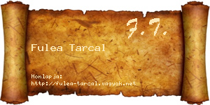 Fulea Tarcal névjegykártya